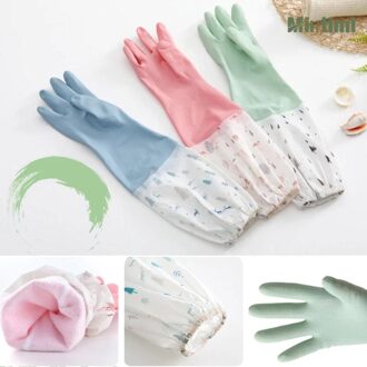 25 # Pluche Verdikte Keuken Schoonmaken Huishouden Afwassen Rubber Wasgoed Handschoenen Afwassen Wasgoed Huishoudelijk Schoonmaken Handschoenen