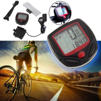 25 * Regendicht Mtb Fiets Computer Fiets Snelheidsmeter Draadloze Bedrade Kilometerstand Fietsen Horloge Led Screen Meetbare Stopwatch
