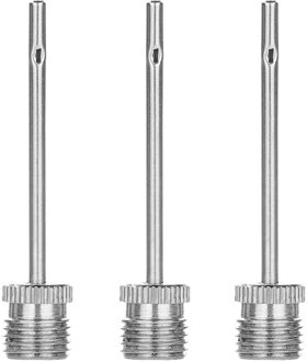 25 # Rvs Ball Naald Inflator Naalden Bal Naald Basketbal Voetbal Opblaasbare Lucht Adapter Rvs Basketbal