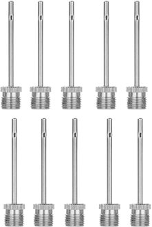 25 # Rvs Ball Naald Inflator Naalden Bal Naald Basketbal Voetbal Opblaasbare Lucht Adapter Rvs Basketbal