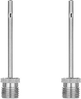 25 # Rvs Ball Naald Inflator Naalden Bal Naald Basketbal Voetbal Opblaasbare Lucht Adapter Rvs Basketbal