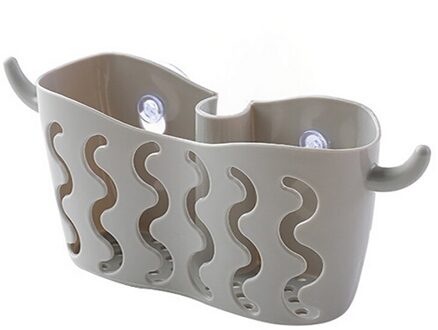 25 # schotel Doeken Rack Zuig Spons Houder Clip Rag Opbergrek Punch-gratis Zuignap Opslag Opknoping Mand spons Afvoer grijs