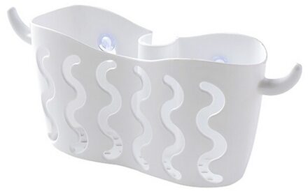 25 # schotel Doeken Rack Zuig Spons Houder Clip Rag Opbergrek Punch-gratis Zuignap Opslag Opknoping Mand spons Afvoer wit