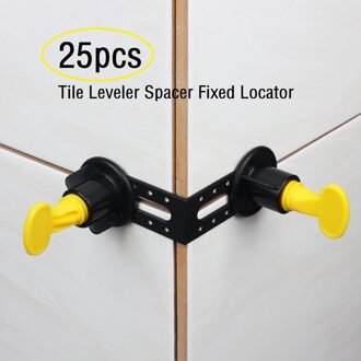 25 Stks/pak Mannelijke Hoek Nivellering Gereedschap 90 Graden Tegel Leveler Spacer Vaste Locator Gebruikt Met Tegel Leveler Spacers