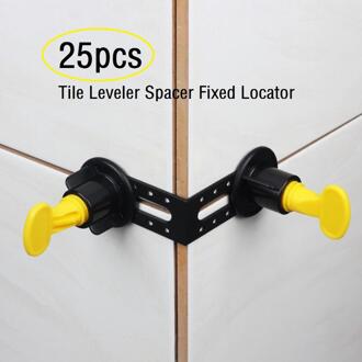 25 Stks/pak Mannelijke Hoek Nivellering Gereedschap 90 Graden Tegel Leveler Spacer Vaste Locator Gebruikt Met Tegel Leveler Spacers