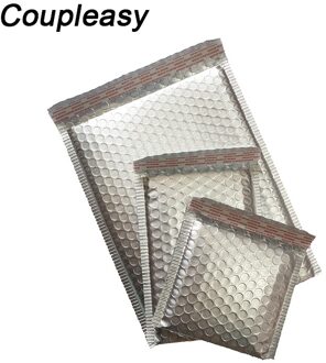 25 Stks/partij Mat Zilver Bubble Mailers Self Seal Tassen Mailer Waterdicht Tassen Shockproof Enveloppen 15x13cm use 13x13cm