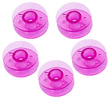 25 Stks/set Klossen Box Set Naaimachine Spoelen Kleurrijke Plastic Metalen En Case Opbergdoos Naaien Apparatuur Gereedschap Accessoires 10stk paars geen doos