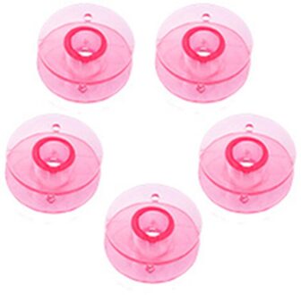 25 Stks/set Klossen Box Set Naaimachine Spoelen Kleurrijke Plastic Metalen En Case Opbergdoos Naaien Apparatuur Gereedschap Accessoires 10stk roze geen doos