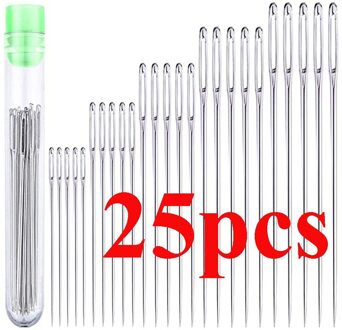 25 Stuks 5 Maten Blind Naald Ouderen Naald-Side Gat Hand Huishoudelijke Naaien Rvs Naaien Onnodig Threading Apparel