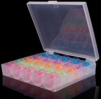 25 Stuks Clear Naaimachine Spoelen Spoelen Lege Spoelen Spoelen Plastic Opbergdoos Voor Thuis Naaien Accessoires Gereedschap # T1P