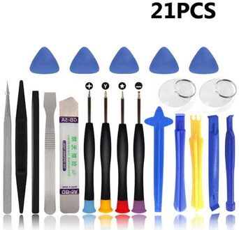 25 Stuks Handskit Schroevendraaier Precisie Handgereedschap Telefoon Reparatie Kit Schroevendraaier Set Tablet Onderhoud Tool Phillips Schroevendraaier 21stk