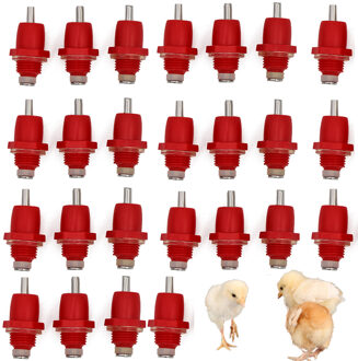 25 Stuks Pluimvee Drinknippel Lente Drinkers Automatische Watering Waterer Drinken Systeem Kip Dag Oude Chick Vleeskuikens Vogel Sales