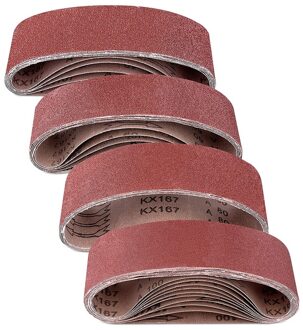 25 Stuks Riem Schuurmachine Schuurpapier 3X21 Inch Schuren Riemen Aluminium Oxide Schuren Riemen (40 60 80 10 grutten) voor Bandschuurmachine