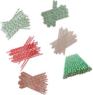 25 Stuks Rietjes Wedding Party Rietjes Wegwerp Rietjes Party Multi Gekleurde Bescherming Rietjes Biologisch Afbreekbaar Banket Rietjes