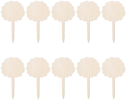 25 # Tuin Plant Label 10Pcs Houten Teken Creatieve Label Tuinieren Plant Zaailing Mark Tuin Potten Plant Markers Plantenbakken gereedschap