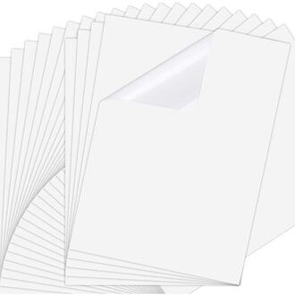 25 Vellen 8.3X11.6 Inch Inkjet Sticker Papier, Printable Transparantie Film Snel Droog Papier Label Voor Inkjet Printers