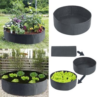 25 # Verhoogd Plant Bed Tuin Bloem Planter Verhoogde Groente Doos Planten Bag Groeien Zakken Niet-geweven Stof Planter pot Planten zwart