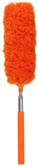 25 # Verstelbare Stretch Verlengen Microfiber Stofdoek Stof Cleaner Afstoffen Borstel Schoon Up Tafel Auto Stof Anti-Statische Reiniging borstel oranje
