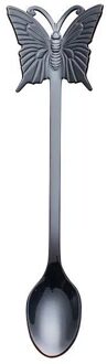 25 # Vlinder Lepel 304 Roestvrij Staal Koffie Lepel Fruit Vork Roeren Melk Theelepel Dessert Fruit Scoop Keuken Servies G