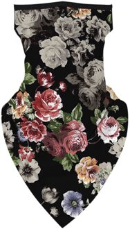 25 # Vrouwen Mannen Outdoor Sjaals Bloemenprint Naadloze Oor Gezicht Cover Sjaal Sport Fietsen Sjaal Neck Tube Winddicht Rijden sjaals