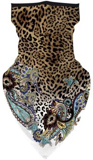 25 # Vrouwen Mannen Outdoor Sjaals Bloemenprint Naadloze Oor Gezicht Cover Sjaal Sport Fietsen Sjaal Neck Tube Winddicht Rijden sjaals