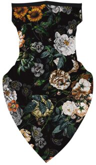 25 # Vrouwen Mannen Outdoor Sjaals Bloemenprint Naadloze Oor Gezicht Cover Sjaal Sport Fietsen Sjaal Neck Tube Winddicht Rijden sjaals