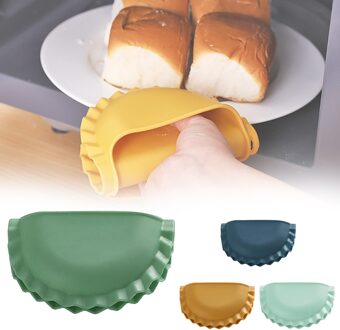25 # Warmte-Isolerende Keuken Handschoen Oven Knoedel-Vormige Siliconen Anti-Brandwonden Chuck Magnetron Wanten Oven Handschoen thuis Ovenwanten