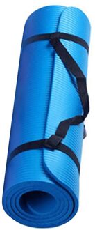 25 * Yoga Mat Anti-Slip Sport Fitness Oefening Matten Anti-Slip Mat Te Verliezen Gewicht Matten 15 mm Fitness Dikker Duurzaam Yoga Matten blauw