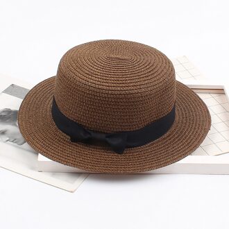 25 # Zomer Vrouwen Strand Caps Breed Side Vrouwelijke Casual Hoed Dame Klassieke Platte Strik Straw Zonnehoed vrouwen Fedora Strand Caps BW