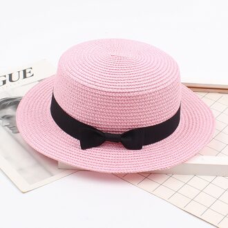 25 # Zomer Vrouwen Strand Caps Breed Side Vrouwelijke Casual Hoed Dame Klassieke Platte Strik Straw Zonnehoed vrouwen Fedora Strand Caps HT