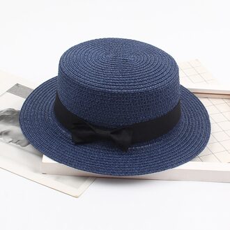 25 # Zomer Vrouwen Strand Caps Breed Side Vrouwelijke Casual Hoed Dame Klassieke Platte Strik Straw Zonnehoed vrouwen Fedora Strand Caps NY