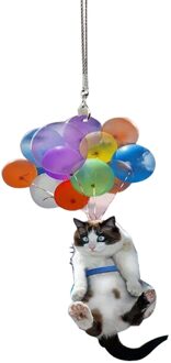 25 # Zon Catcher Rainbow Vliegende Kat Hanger Auto Rugzak Ornamenten Leuke Kat Tuin Decoratie Outdoor Crystal Rainbow Suncatcher