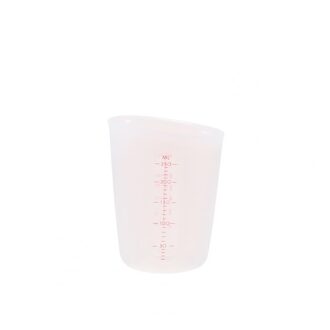 250/500Ml Dubbele Schaal Half Transparante Siliconen Measurig Cup Zachte Bakken Tool transparant 250ml
