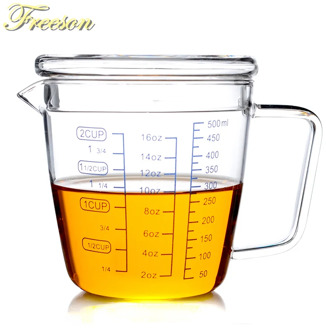 250/500ml Glass Measuring Cup Milk Jug Heat Resistant Glass Cup Measure Jug Creamer Scale Cup Tea Coffee Pitcher Microwave Safe