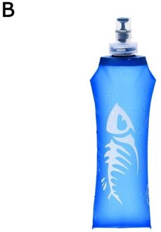 250/500Ml Silicon Water Fles Voor Wandelen Tpu Sport Zachte Fles Opvouwbare Running Water Bag Silicon Water Fles voor Wandelen