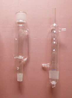 250 ml, Glas soxhletapparaat, condensor en extractoren lichaam, Laboratorium Glaswerk