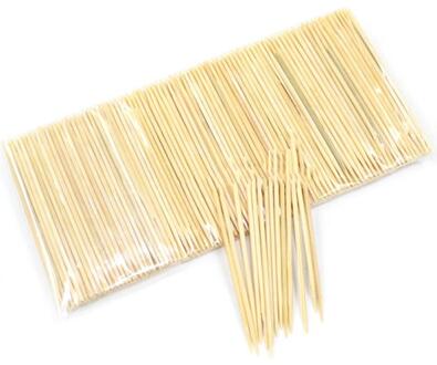 250 Stks/zak Disposale Natuurlijke Bamboe Tandenstoker Praktische Houten Tandenstoker Fruit Bamboe Sticks Home Restaurant Tandenstokers Gereedschap