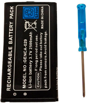 2500 mAh 3.7 V Oplaadbare Lithium-ion Batterij + Tool Kit Pack voor Nintendo 3DS LL/XL