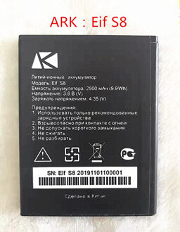 2500 Mah Hight Elf S8 Mobiele Telefoon Batterij Voor Ark Elf S8 Mobiele Telefoon Batterij