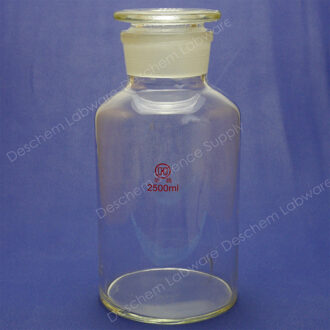 2500 ml Laboratorium Clear Glas Reagens Fles, Brede Mond, Grond Stopper, 2.5 Liter Fles