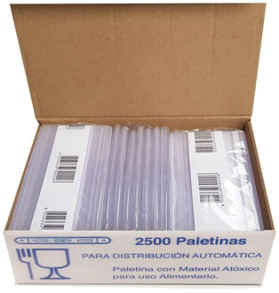 2500 plastic paletines 90mm. Automatic