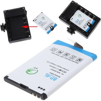 2500Mah BP-4L Vervangende Li-Ion Batterij Voor 96/112 Led Camera Video Light D08A