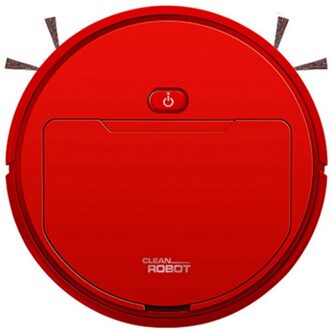 2500Pa Multifunctionele Smart Stofzuiger Robot Sweep Natte Mop Automatische 3-In-1Recharge Droog Nat Vegen Stofzuiger Rood