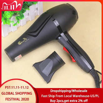 2500W High Quality Hair Dryer High-power Professional Hair Blow Dryer Black Heat Speed Blower Dry Watt Hair Care