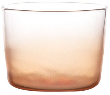 250Ml Japanse Kleurrijke Glazen Beker Hittebestendig Pudding Dessert Ijs Glas Mok Thuis Yoghurt Sap Melk Koffie cup 2 Stuks roos rood