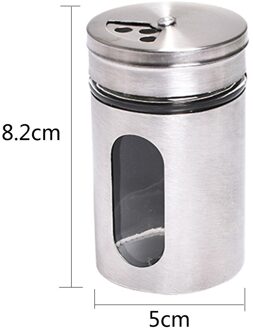 250Ml Kruidkruik Cap Verzegelde Cruet Kruiderij Kruiden Potten Deksel Lepel Voor Specerijen Peper Flessen Zout Shakers Keuken Opslag