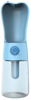 250Ml Pet Hond Kat Water Fles Draagbare Feeder Water Drinken Kom Kleine Grote Honden Huisdier Producten Reizen Cups outdoor Blauw