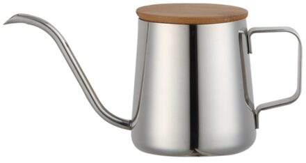 250Ml Rvs Theepot Drip Koffie Pot Lange Smalle Uitloop Koffie Pot Zwanenhals Waterkoker Hand Drip Ketel Giet Over koffie En
