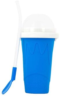 250Ml Smoothies Cup Zelfgemaakte Milkshake Fles Slush En Schudden Maker Snelle 2 Layer Koeling Cup Ijs Magic Slushy maker Blauw