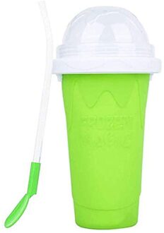 250Ml Smoothies Cup Zelfgemaakte Milkshake Fles Slush En Schudden Maker Snelle 2 Layer Koeling Cup Ijs Magic Slushy maker groen